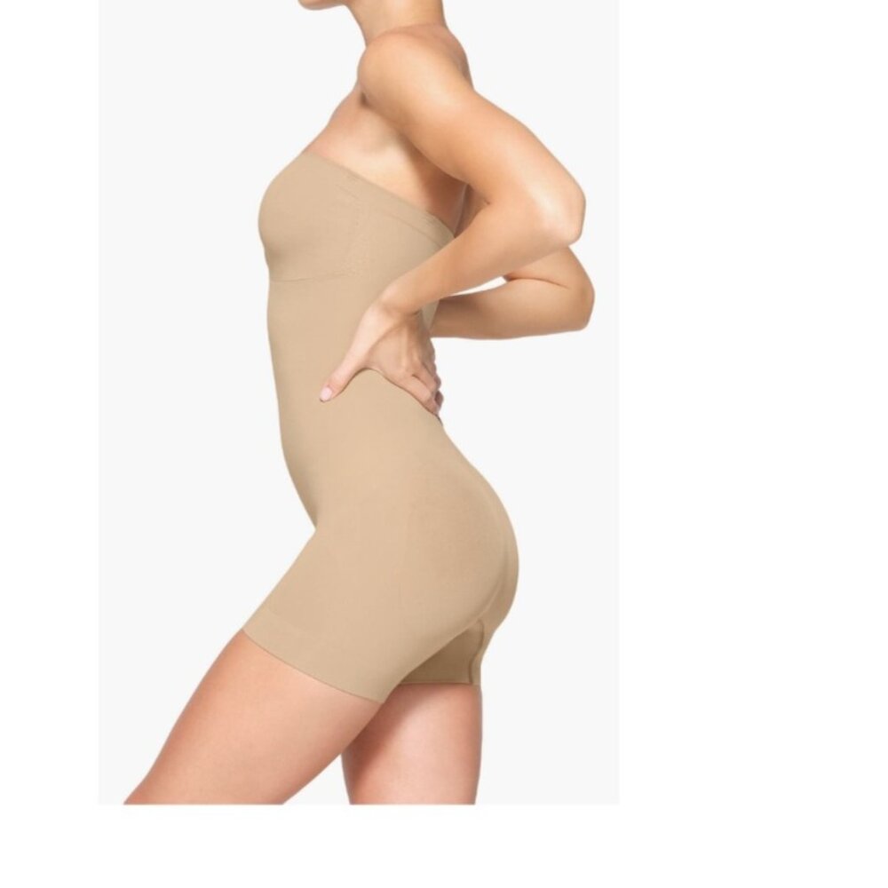 Skims Sculpt Shortie Bodysuit Strapless Shapewear Bodysuit Size Medium
